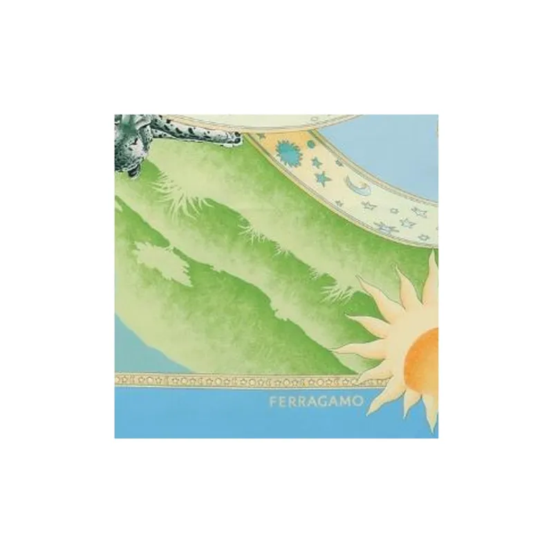 Ferragamo Day & Night Print Silk Scarf-2
