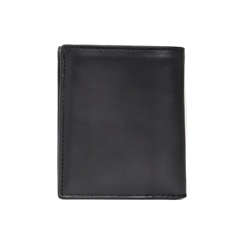 COACH Slim Wallet Leather Card Holder Wallet Small Size Men's Black-1