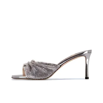 Jimmy Choo Crystal-embellished Leather Sandals
