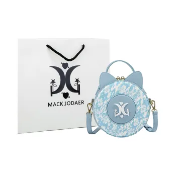 MACK JODAER Synthetic Leather Handbag Large Size Women's Blue