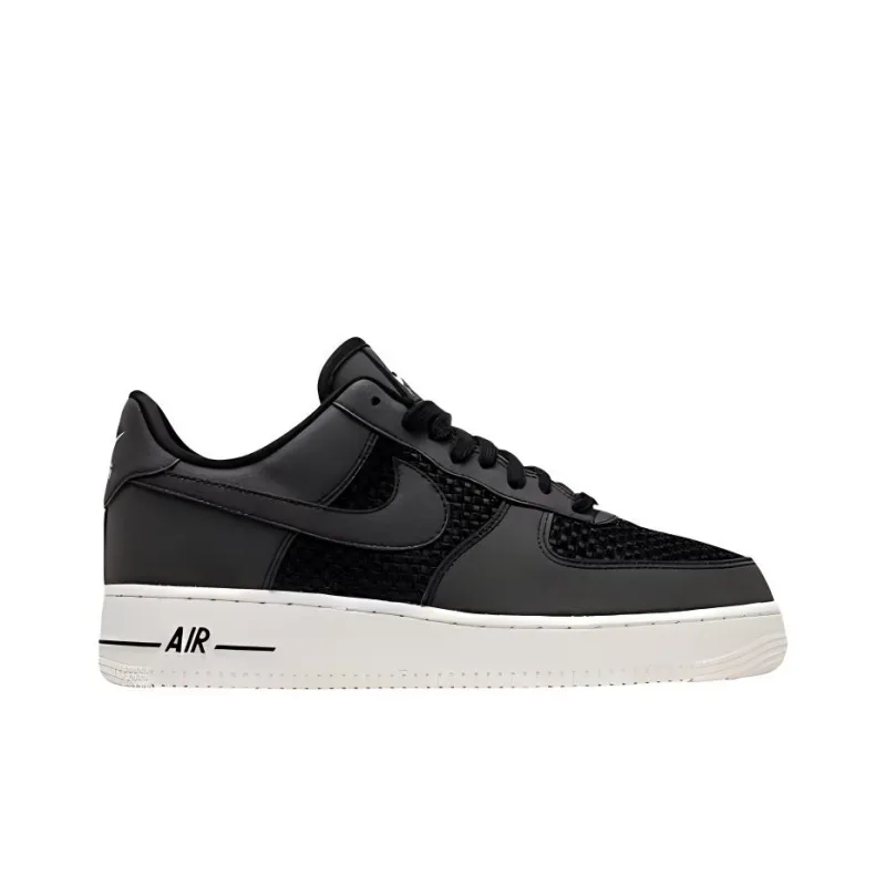 Nike Air Force 1 Low Woven Black Black Sail-1