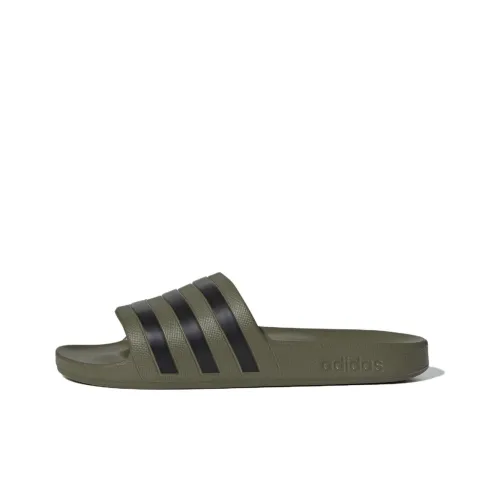 adidas rdy Adilette Slip-Resistant Quick Dry Slide Slippers Unisex Green Black