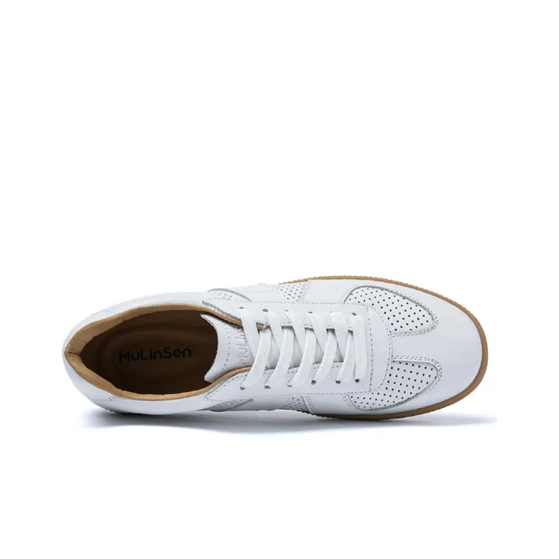 Mulinsen German Army Trainers Wear resistant, Lightweight, Breathable, And Non slip. Low Top Casual Shoes Men's-2
