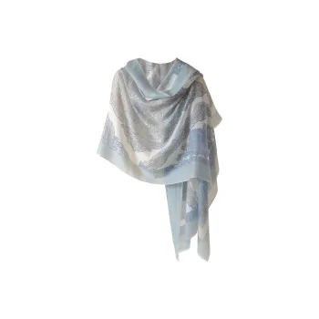 Hang Silk Road Cashmere Silk Scarves Women's Blue