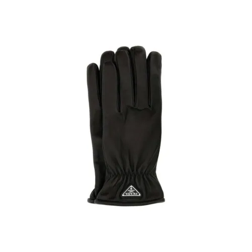 PRADA Triangle Logo Pull On Gloves