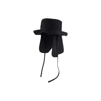 Lemaire Cotton Bucket Hats Unisex Black