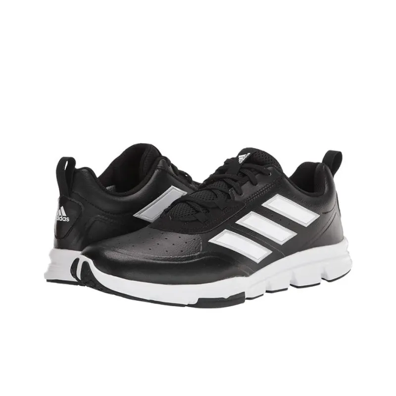 Adidas Cushioning Breathable Low Top Running Shoes Men's Black-2