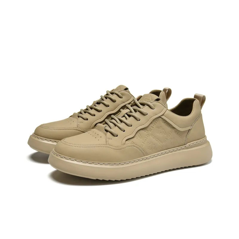 HLA Versatile Classic Breathable White Sneakers Height Increasing Comfortable Casual Skateboard Shoes Men's-8