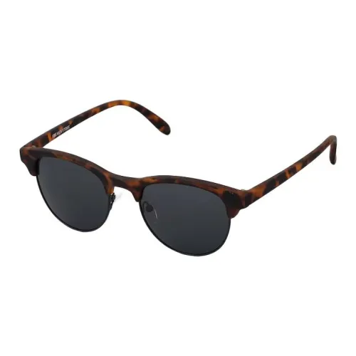 FREAK'S STORE Plastic Stainless Steel Browline Sunglasses Unisex Multicolor
