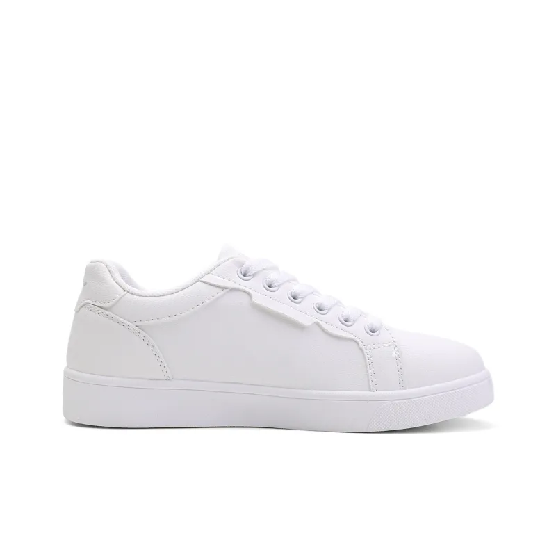 Warrior Small White Shoes Anti-Slip Wear-Resistant Lightweight Breathable Low-Top Skateboard Shoes Women's-2