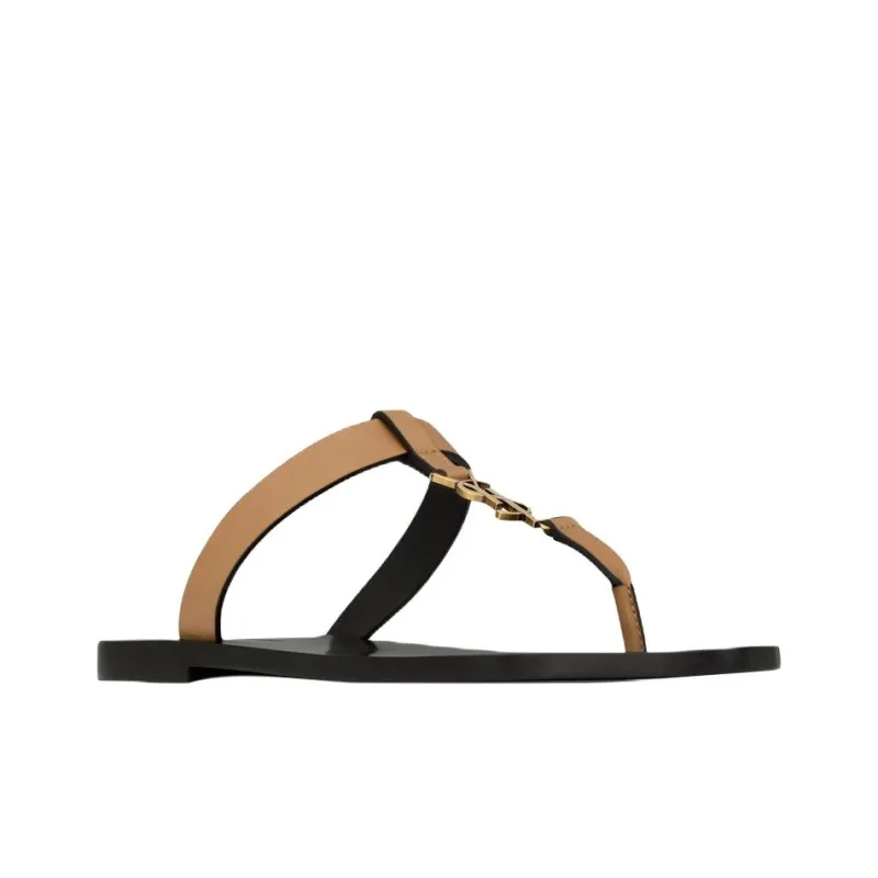 SAINT LAURENT Cassandre Logo Plaque Slides-2