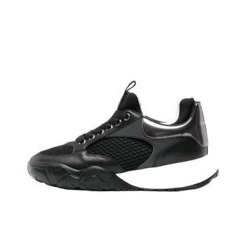 Alexander McQueen Court Black White Mesh