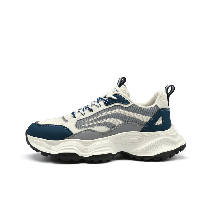 HLA Trendy Patchwork Breathable Casual Athletic Shoes Wear-Resistant Height Increasing Chunky Sneakers Men's-14