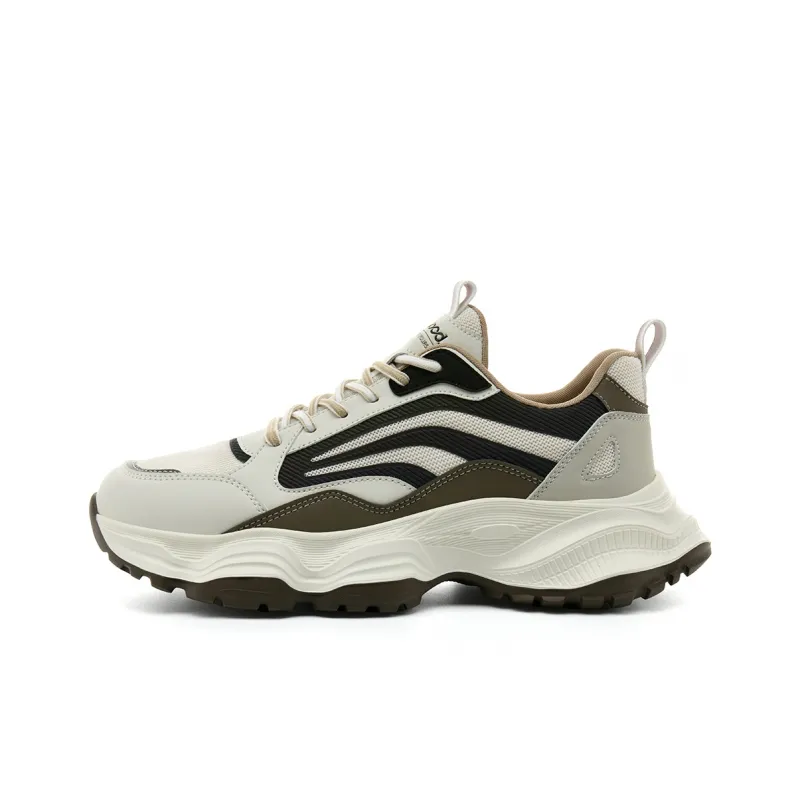 HLA Trendy Patchwork Breathable Casual Athletic Shoes Wear-Resistant Height Increasing Chunky Sneakers Men's-0