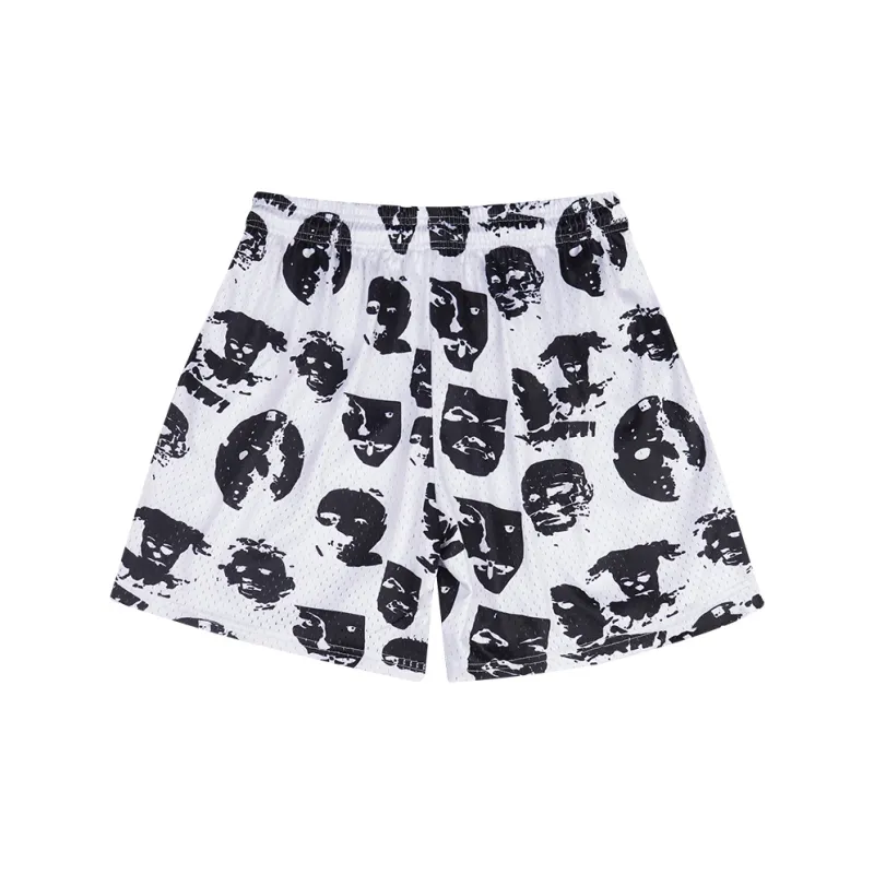 BKCXZICE Basketball Shorts Men's White-1