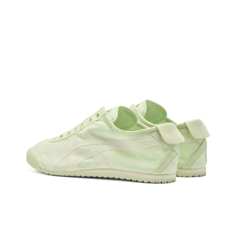 Asics Onitsuka Tiger Mexico 66 Slip On Green Cream Women's-2