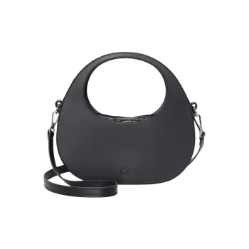 O Bag Thermoplastic Compound Portable Crossbody Bag Shoulder Bag Women's Black