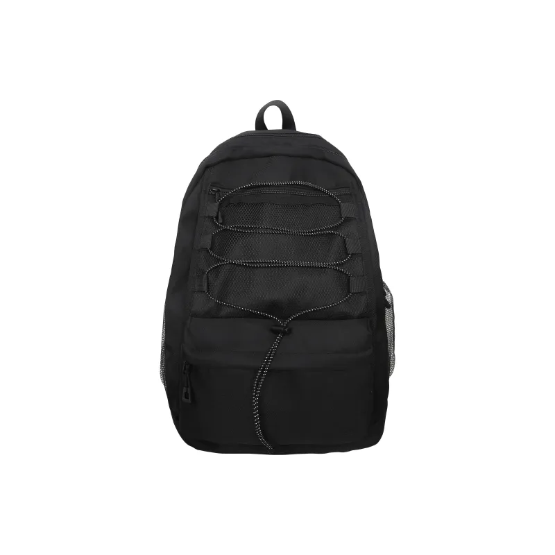 Kaka Tree Nylon Backpack Minimalist Style Backpack Large Capacity Unisex White/Black-1
