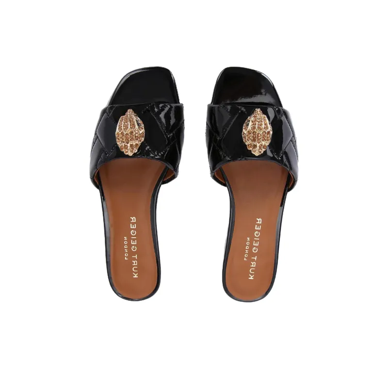 Kurt Geiger London Kensington Slide Slippers Women's Black-3