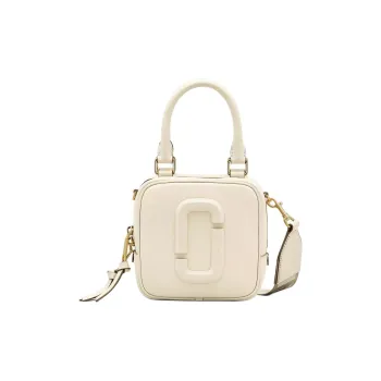 MARC JACOBS Smooth Leather Handbag Crossbody Bag Women's Cloud White