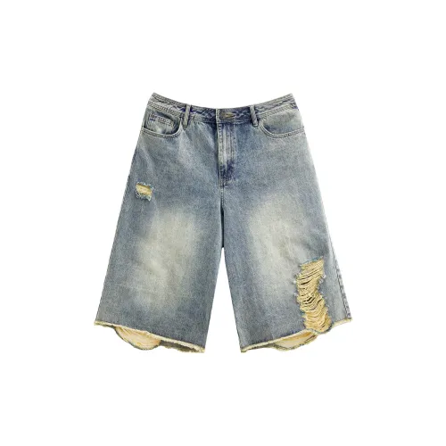 JHYQ Denim Shorts Unisex Blue