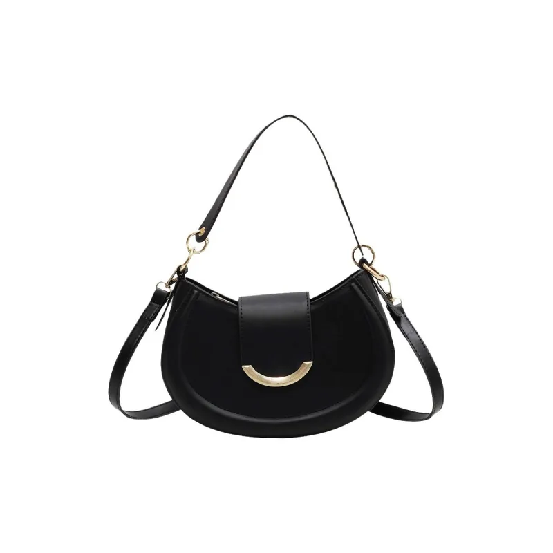 Carksky PU Shoulder Bag Crossbody Bag Regular Women's Black-0