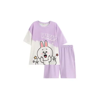 FENTENG Pajama Set Women's Taro Purple