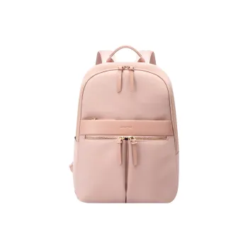 BOPAI Fabric With Microfiber Synthetic Leather Backpack Regular Unisex Pink/Black
