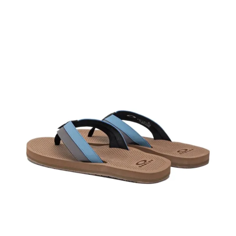 Oakley Abrasion Resistant Slip Resistant Flip Flops Men's Blue Brown-2
