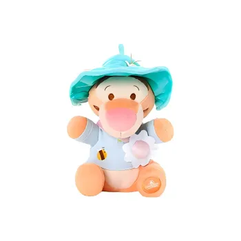 Disney Tigger Shanghai Disney 2024 Summer Bear Winnie Dolls Plush Doll 22cm Height