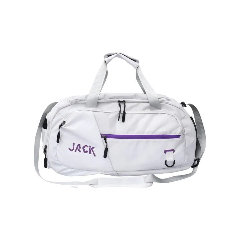 PULUWIRR Oxford Gym Bag Medium Size Unisex White, Black-30