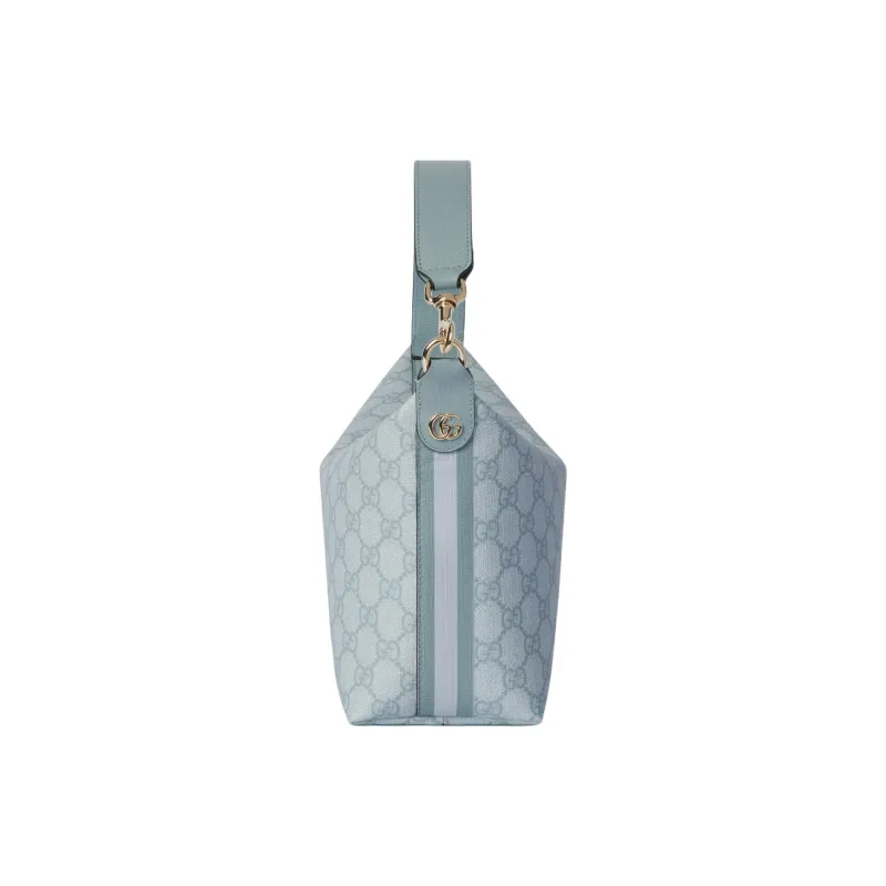 GUCCI Ophidia Supreme Canvas Handbag Extra Mini Women's Gray Blue-2