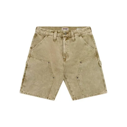 GUESS Denim Shorts Men Yellow