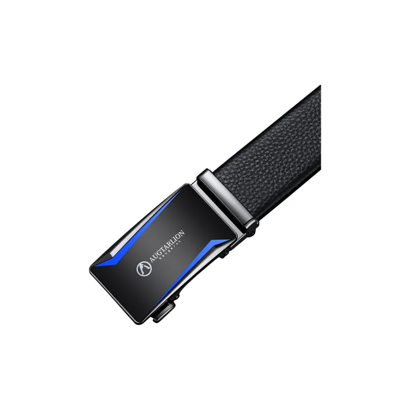 AUGTARLION Fashionable Luxury Casual Business Pants Belt With Automatic Buckle Leather Belts Men's Width  3.5cm-2
