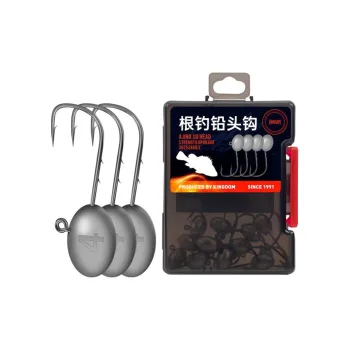 King Luya Fish Hook Electrolytic Lead Upturned Eye Hook