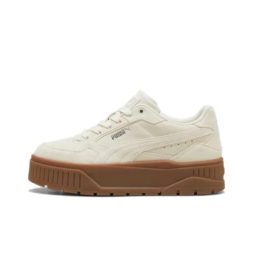 PUMA Karmen Skateboard Shoes Women's Low-Top Beige