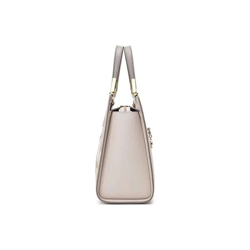 Ancient Yi Xi Cow Leather Cheongsam Handbag Mature And Elegant Shoulder Bag Crossbody Bag Women's Orchid Red-2