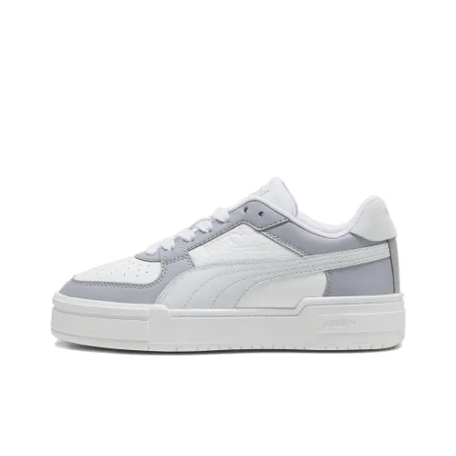 PUMA Ca Pro Non-slip Lightweight Low-Top Skateboard Shoes Women's White Gray