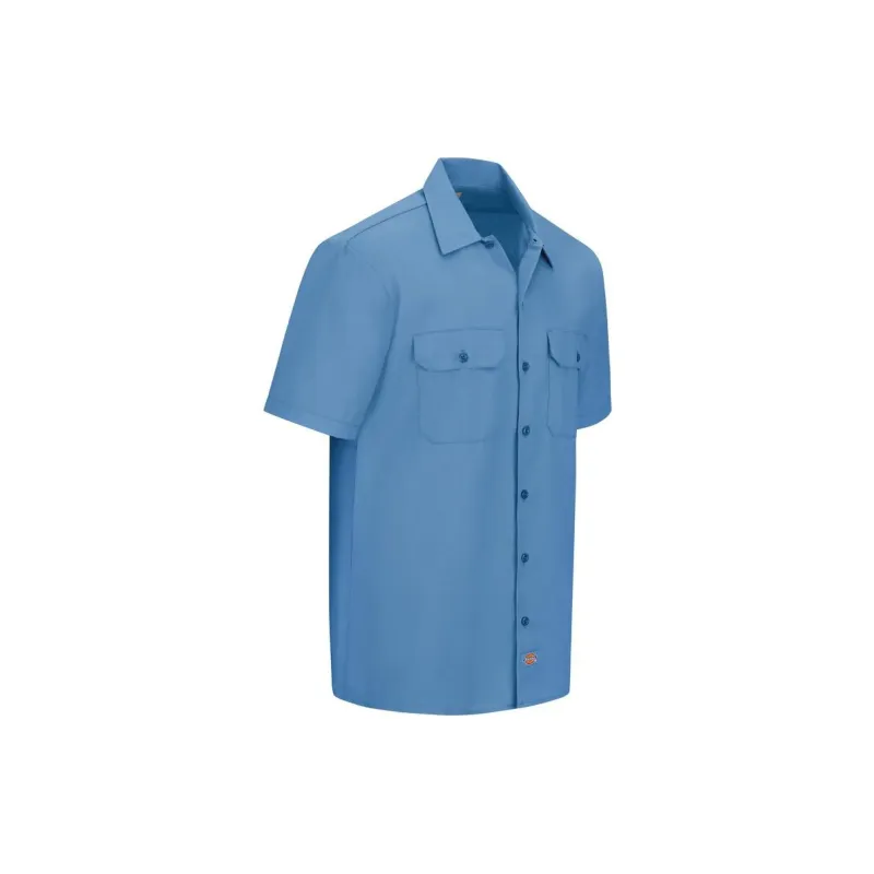Dickies Short-Sleeve Traditional Work Shirt Shirt Men's Bay Blue-2