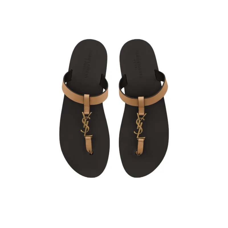 SAINT LAURENT Cassandre Logo Plaque Slides-3