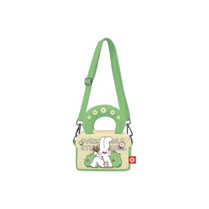 Perfect Styles Diagonal Corn Short Plush Croissant Bag, Handbag, Crossbody Bag Women's Green-0