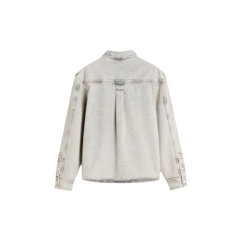ZARA Denim Jacket Men's Light Gray-1