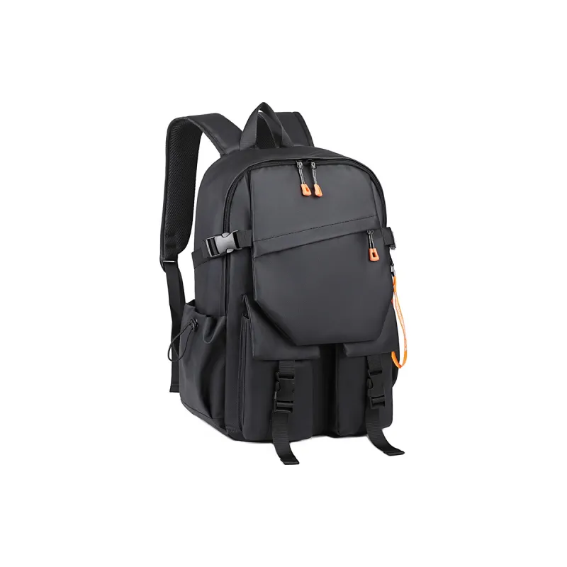 BAODIDAISHU Water Resistant Membrana Dermalis Backpacks Unisex Black/Gray/Dark Gray/Red/Dark Blue-3