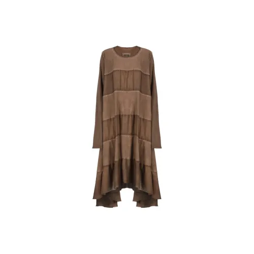 UMA WANG Long-Sleeved Dresses Women's Brown