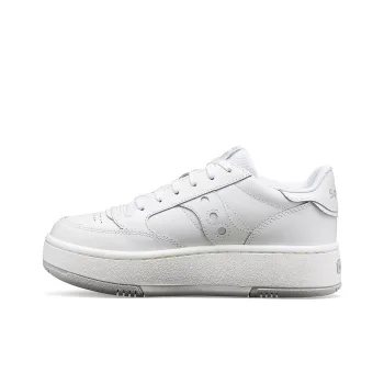 Saucony Jazz Court Platform Slip Resistant Height Increasing Low Top Skateboard Shoes Women's White