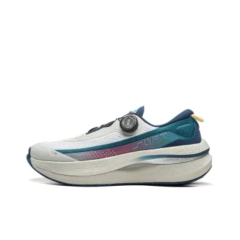 LiNing SOFT GO MAX Cushioning Anti Slip Wear Resistant Breathable Support Rebound Low Top Casual Shoes Men's Green Gray
