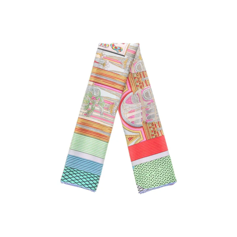 HERMES New Grand Theater Silk Scarves Women's Multicolor-3