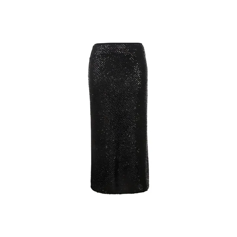 ONLY Denim Long Skirts Women's H1Z Black-1