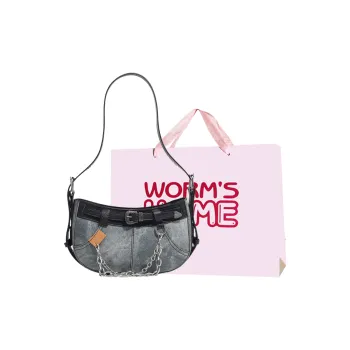 Worm's Home PU Shoulder Bag Regular Women's Black