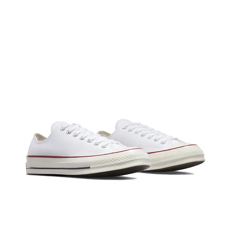 Converse Chuck 70 Abrasion Resistant Lightweight Cushioning Low Top Canvas Shoes Unisex White-2